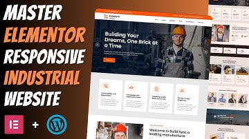 🔥Complete Responsive CONSTRUCTION WEBSITE using ELEMENTOR | Wordpress Elementor Tutorial 2025
