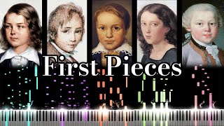 First Pieces by 15 Great Classical Composers