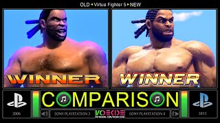 Virtua Fighter 5 Ultimate Showdown All Win Poses (OLD vs NEW) Graphics Comparison | VCDECIDE