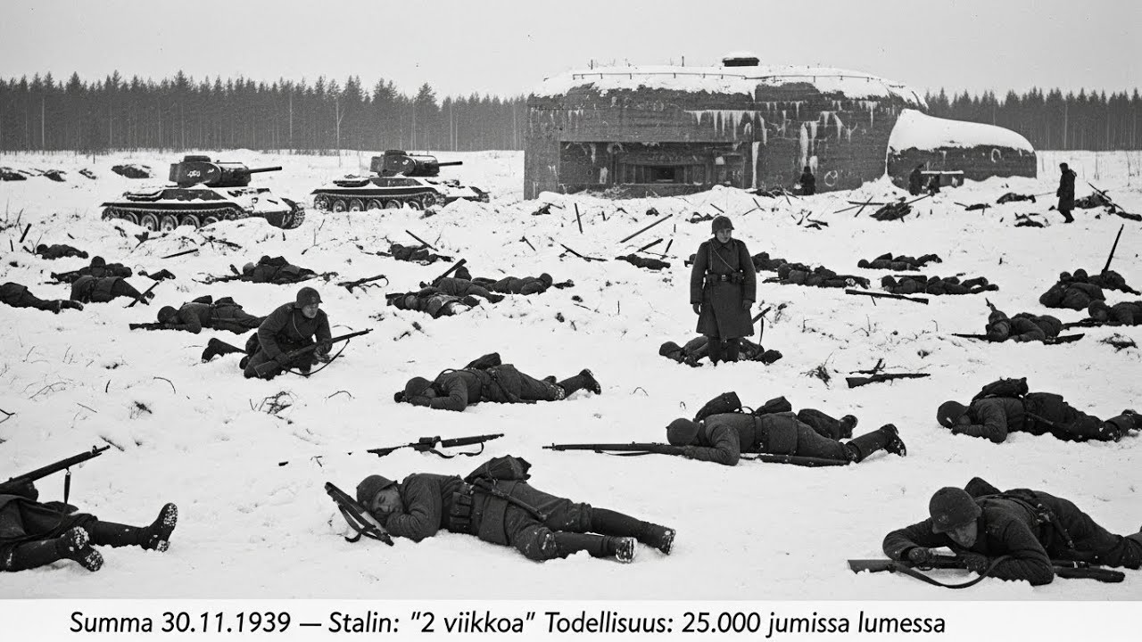 Stalin naureskeli “pikku Suomelle” - kunnes 25 000 venäläistä jäi lumensyliin ilman etenemistä