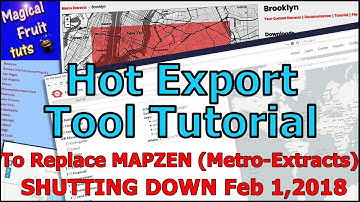 Hot Export Tool tutorial - as replacement for Mapzen Metro-Extracts