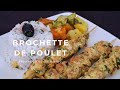 👉 Brochettes de Poulet Marocaines 🐔 Recette Facile + Accompagnements Complets