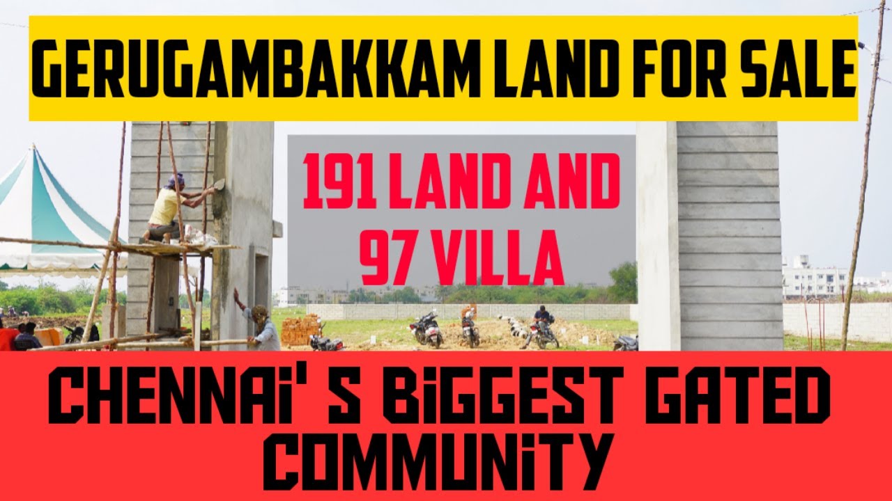 Land For Sale In Gerugambakkam Chennai / Chennai Land For Sale YouTube