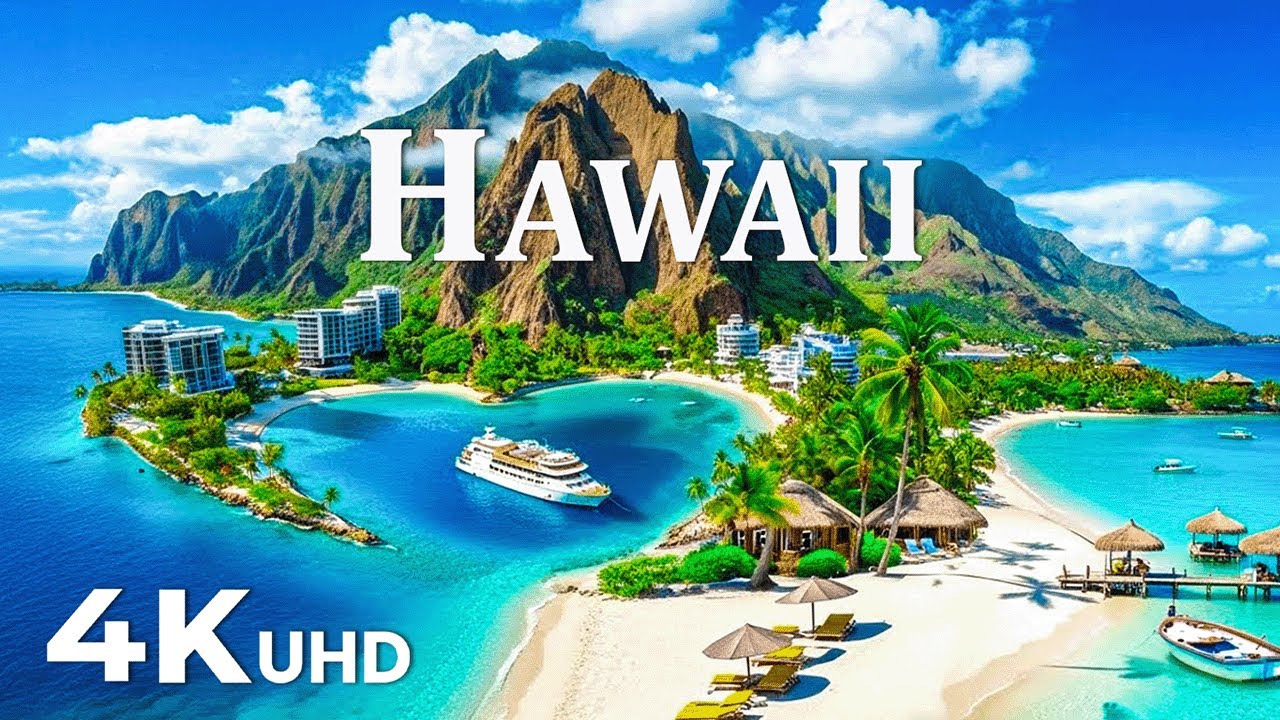 Hawaii 4K | Beautiful Tropical Beaches – Calming Waves, Soft Breeze & Peaceful Ocean Ambience