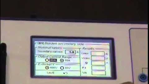 Burden Secondary Side Tests