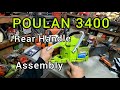 How to disassemble and reassemble rear handle assembly on poulan 3400 craftsman vintage chainsaw