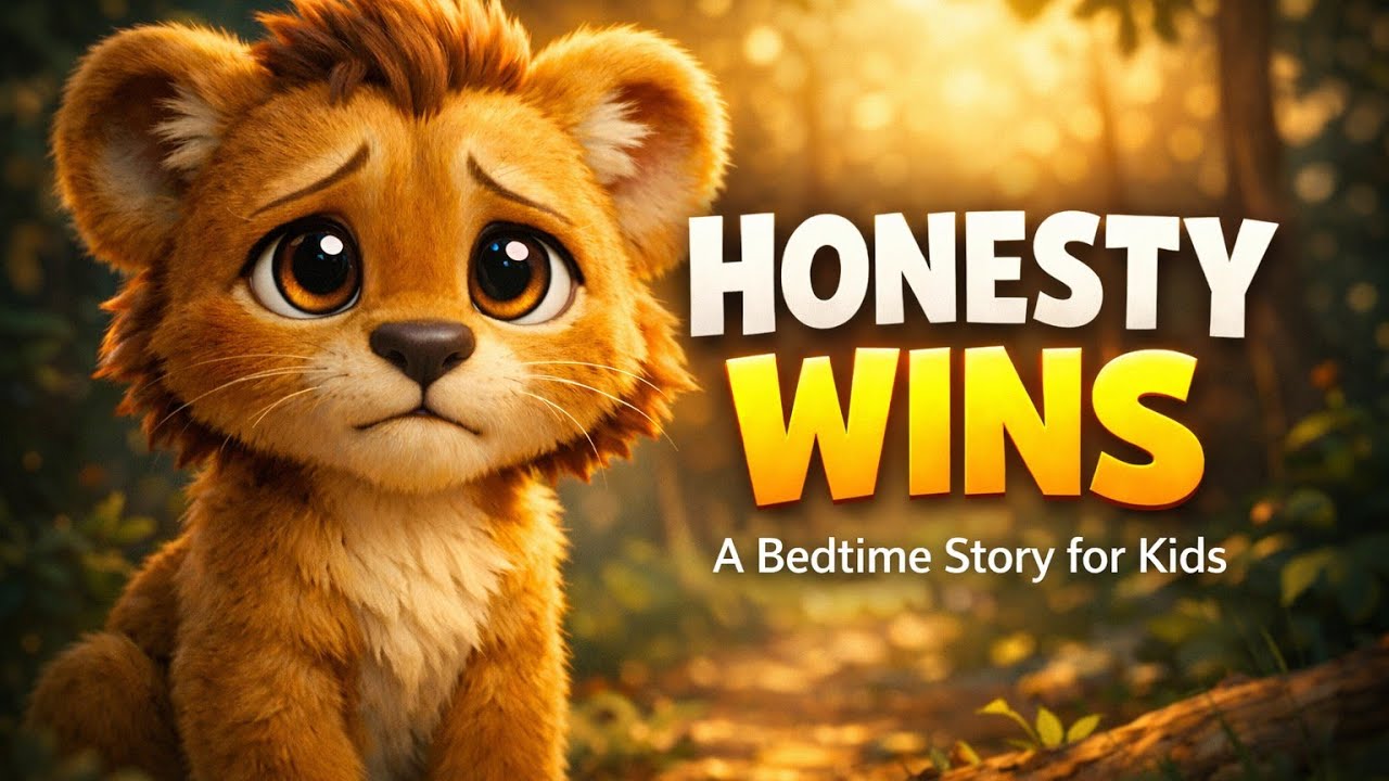 The Honest Little Lion 🦁 | Moral Story for Kids | Bedtime Story in English