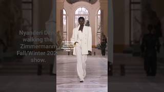 GRANDIOSE! Nyanderi Deng for Zimmermann Fall/Winter 2023 #shorts