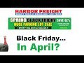 Harbor Freights Spring Black Friday Parking Lot Sale! Harbor Freights Spring Black Friday Parking Lot Sale!