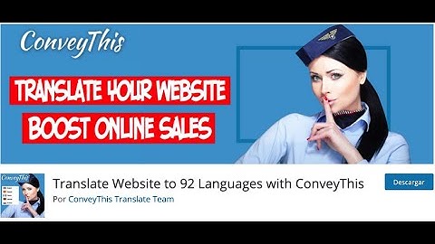 ✅ CONVEYTHIS ➡️ HAZ TU WEB MULTIIDIOMA WORDPRESS 🇱🇷🇪🇸🇫🇷🇮🇹