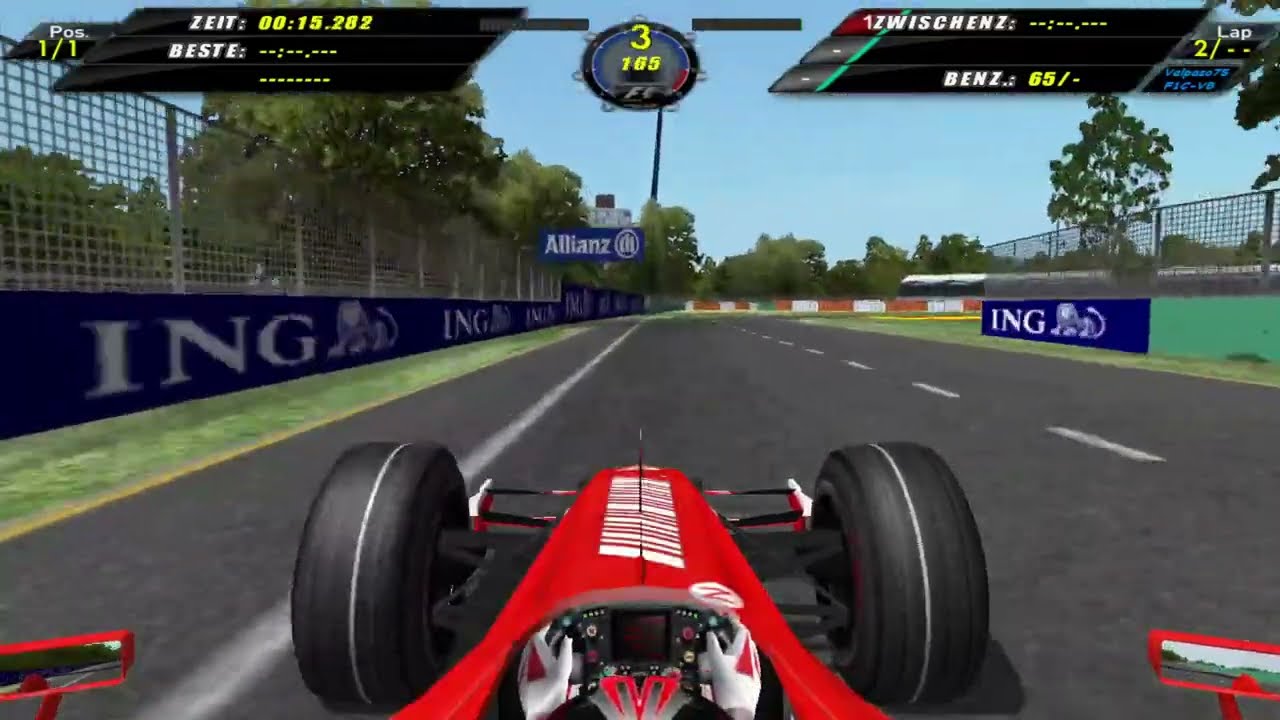 F1 Challenge VB 2007 Ferrari Melbourne Onboard Lap