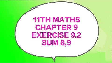TN CLASS 11TH MATHS/CHAPTER 9/LIMITS AND CONTINUITY/EXERCISE 9.2 SUM 8,9(@MATHS STUDENT)