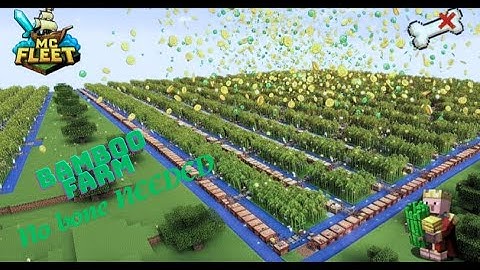 Fastest Bamboo farm in Fleet MC (No bone needed) #minecraft #mcfleetserver #mcfleet #farm