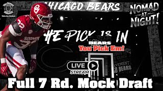 Chicago Bears Full 7 Round Mock