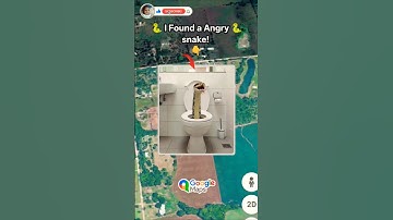 I Found a angry Snake On Google Maps #maps #earth