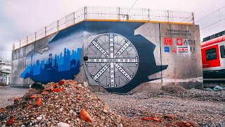 Graffiti art | 2nd main line Munich: Construction site for the west tunnel portal