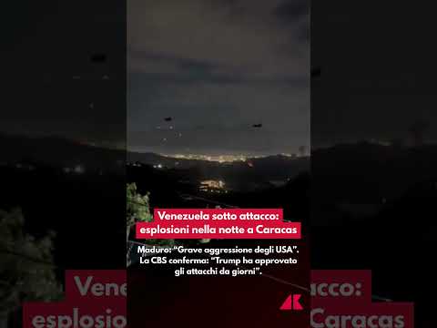Video Venezuela sotto attacco: esplosioni nella notte a Caracas