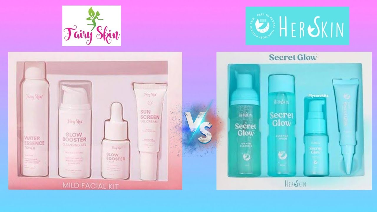 Fairy Skin Mild Kit vs. Her Skin Secret Glow