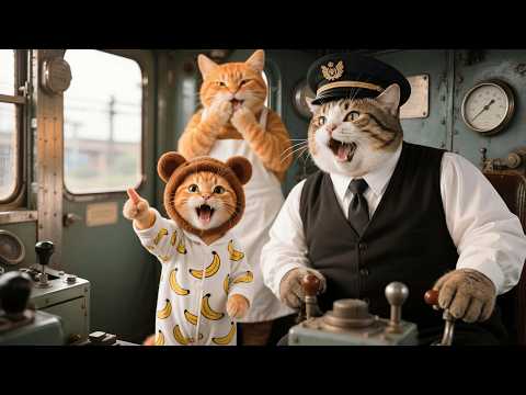 Mama Cat Childhood Train Is Closing Soon Ginger Kitten Joins Her