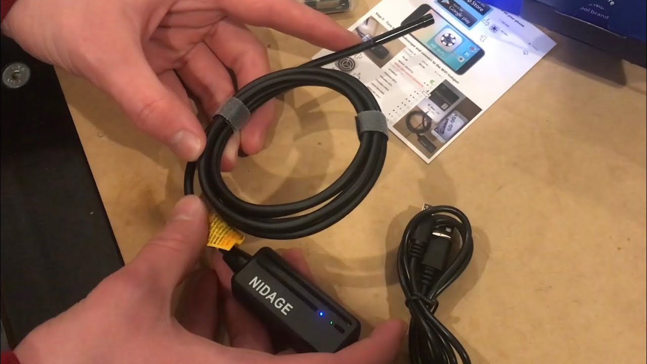 (REVIEW) nidage “wireless endoscope” inspection flexible 5.5mm WiFi