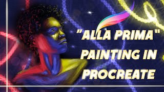 “Alla prima” painting with oil brush in "procreate" screenshot 3