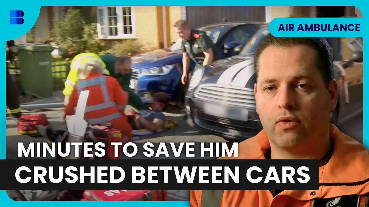 Teenager Crushed Between Cars Air Ambulance Race | Air Ambulance ER