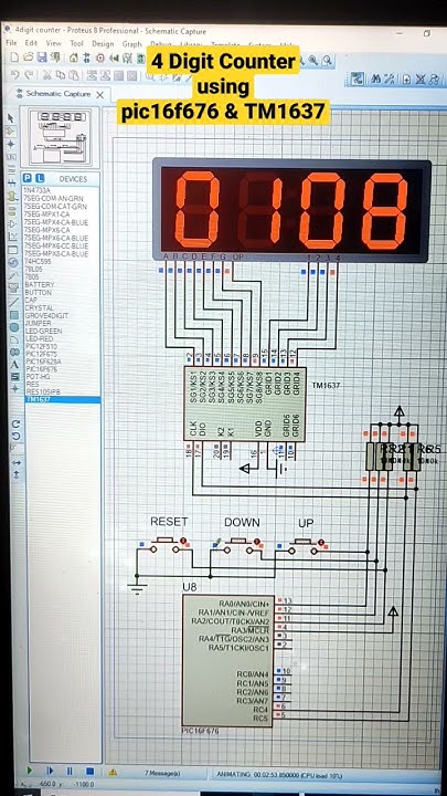 Digital Counter using pic16f676 and TM1637 7Segment Display Module ...