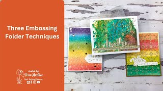 Video Hop: Three Unique Embossing Folder Techniques with the Altenew June 2023 Release +Giveaway