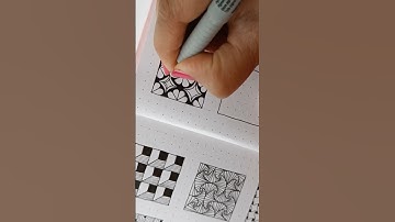 16/30 zentangle art pattern #shorts #art #zentangle #zentanglepattern #practice #pattern #easy