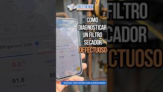 Como comprobar que el filtro secador tiene una restricción #hvactips #hvac #videoeducativo