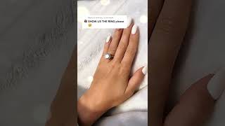 So many of you wanted to see a close up! Here it is 🥰 #engaged #engagementring #weddingplanning