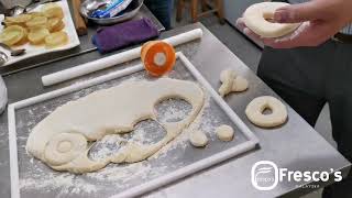 Taiwan Millet Donut Making Process , 台湾小米甜甜圈做法.