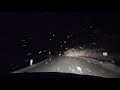 Virtual Drive Through Snow Blizzard In The Night Sound Of Wind And Falling Snow 