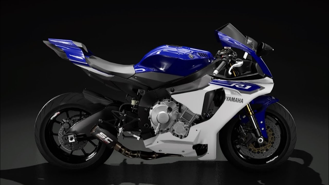 Ride 3 yamaha r1 stage 2 test ride top speed +342km/h - YouTube