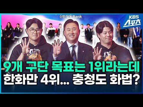 프로야구 출사표, 9구동성 “목표는 1위”…한화만 4위? / KBS 2024.03.22.