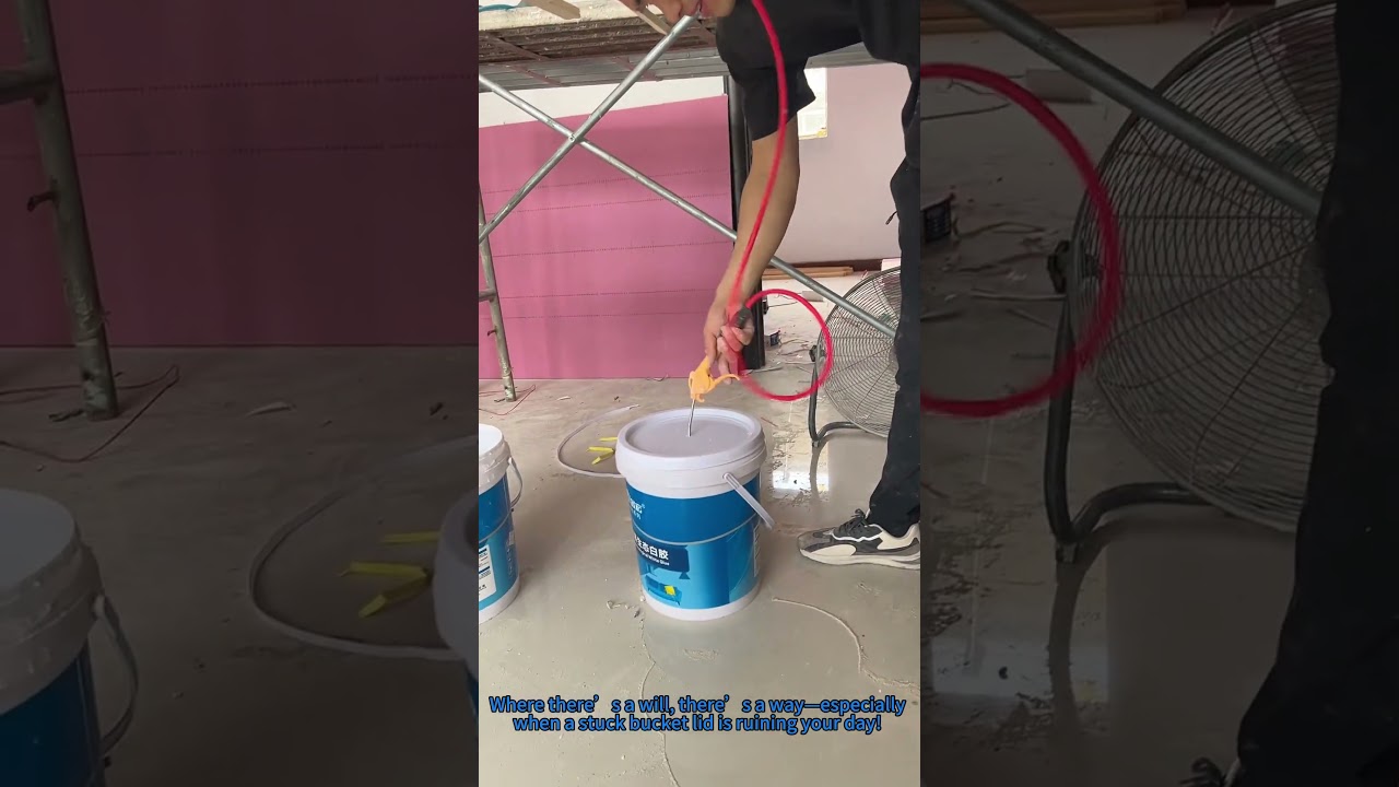 DIY Life Hack: Safely Open Stubborn Buckets with an Air Gun – No Tools Needed!