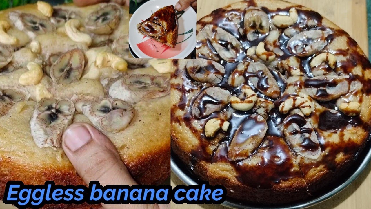 Banana Cake Recipe! Eggless Banane Cake! How To Make Banana Cake! - YouTube