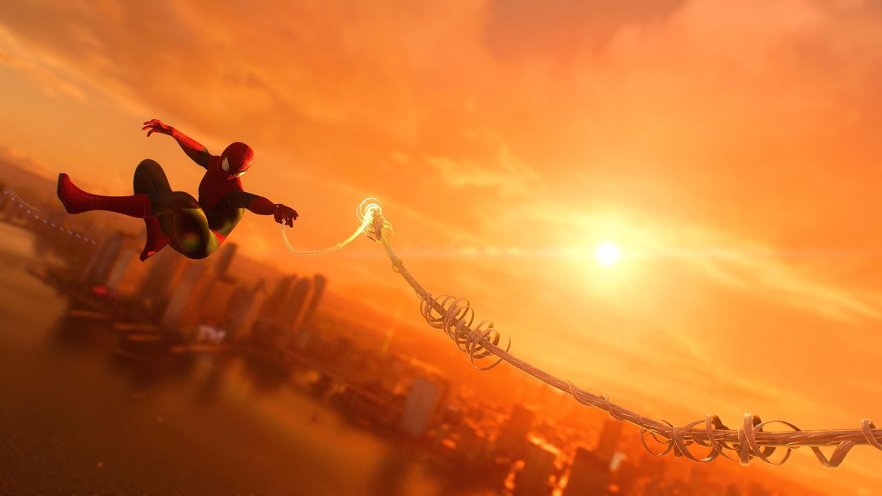 4K Pro webswinging with Andrew Garfield in Spiderman 2 ps5 - YouTube