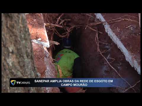 Sanepar amplia obras da rede de esgoto em Campo Mourão