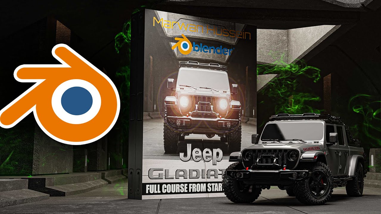 The Jeep Gladiator Rubicon Blender Course By Marwan Hussein
