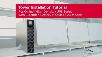 CyberPower Online (High-Density) UPS Series (2U) for Tower with EBM Product Installation Tutorial
