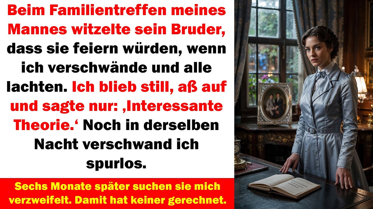 Nach einem fiesen Witz bei einem Familientreffen verschwand ich jetzt suchen sie mich überall.“