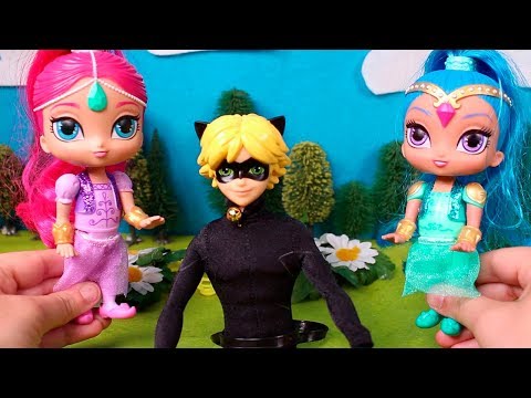 muñecos de shimmer y shine