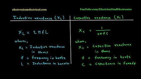 Inductive reactance and capacitive reactance | Electrical Engineering