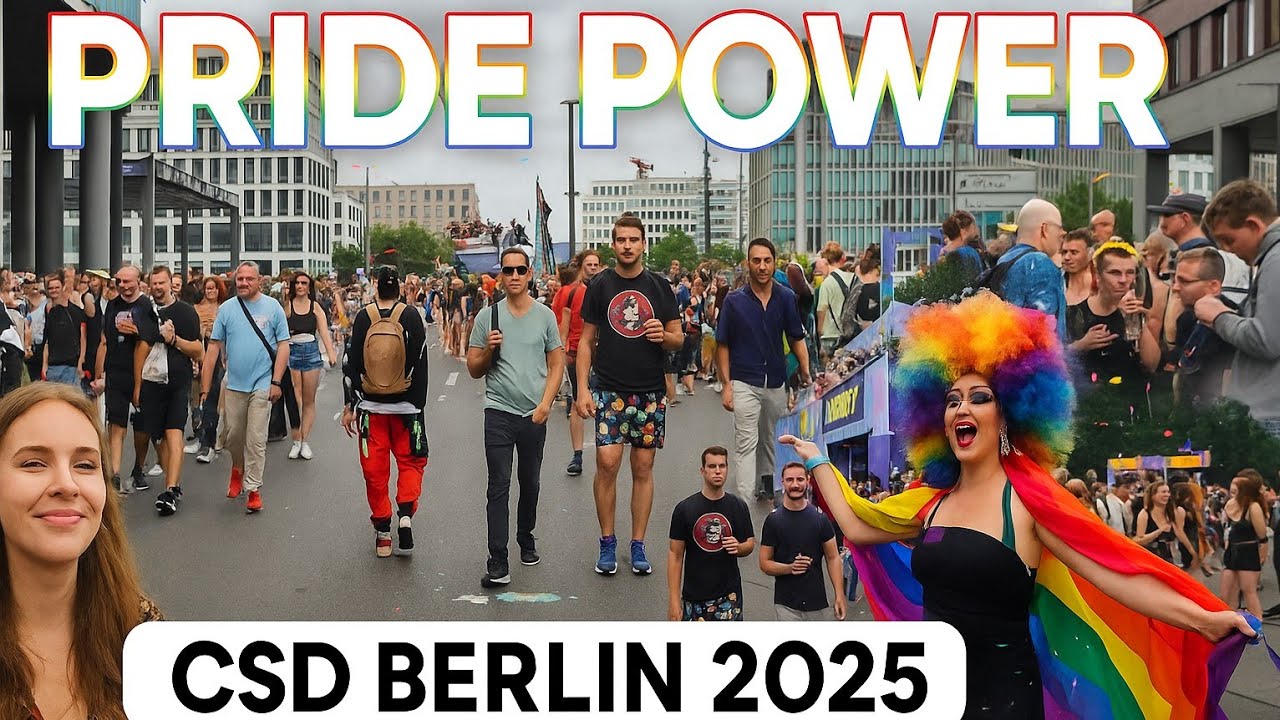 🌈 Berlin Pride 2025 - Full Christopher Street Day (CSD) Parade | Uncut Walking Tour 