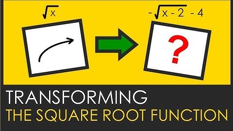 Transforming the Square-Root Function