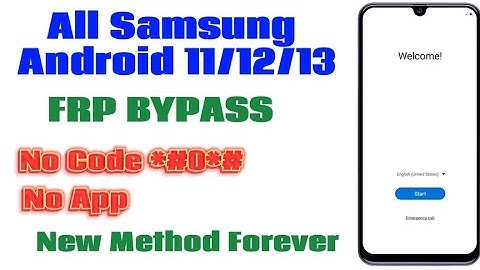 All Samsung FRP Bypass 2023 ADB Enable Fail With FRP Tool Android 11/12/13 || Without Code *#0*#