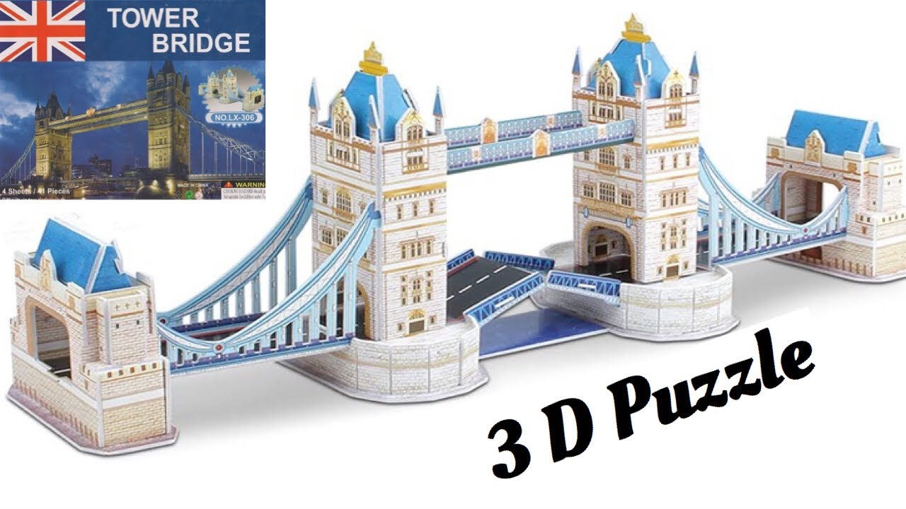 TOWER BRIDGE LONDON 3D PUZZLE BRAND NEW SEALED PACKET. 
