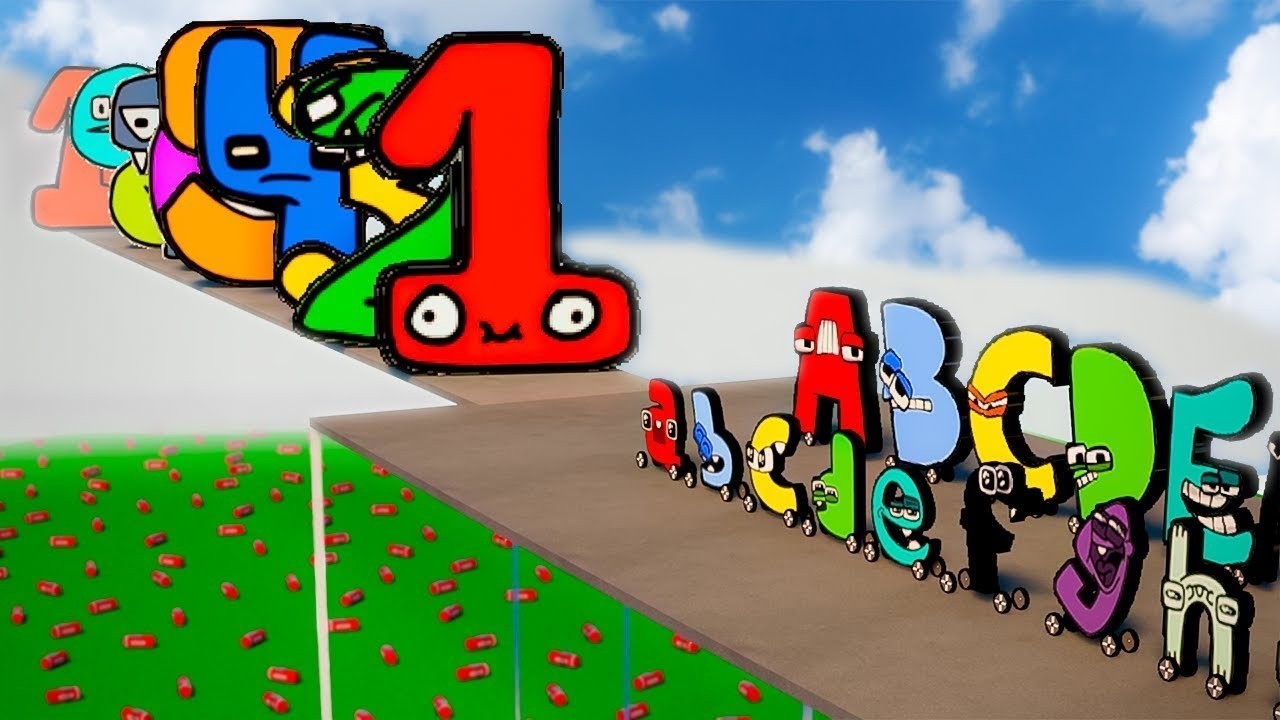 Baby Alphabet Lore ? Alphabet Lore CARS a-z VS Number Lore WALLS 1-30 Who is faster TEARDOWN