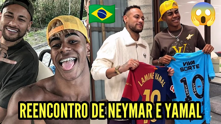 VEJA COMO FOI O REENCONTRO DE NEYMAR E LAMINE YAMAL AQUI NO BRASIL 😱